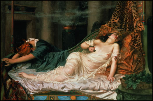 La muerte de Cleopatra, por Reginald Arthur